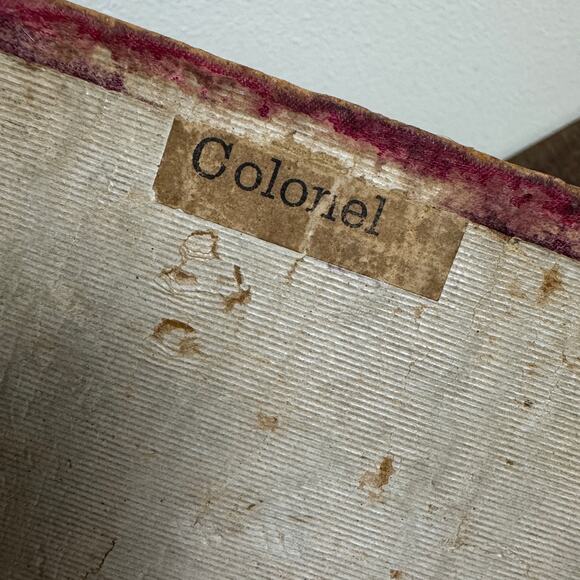 Antique Keepsake‎ Jewelry Box Brown Significant Wear Purchased 1884 Gifted 1906 - Picture 6 of 16